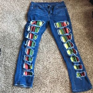 L&B Serape Jeans Size 14